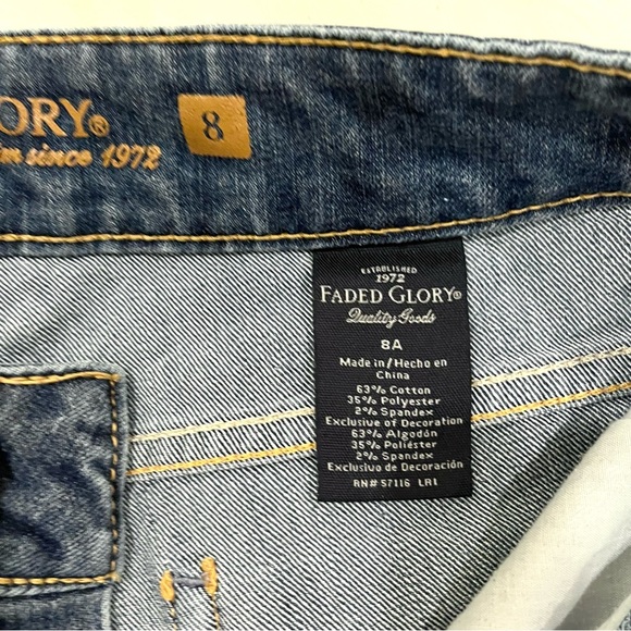 Faded Glory Jeans - Size 8 - Picture 4 of 4